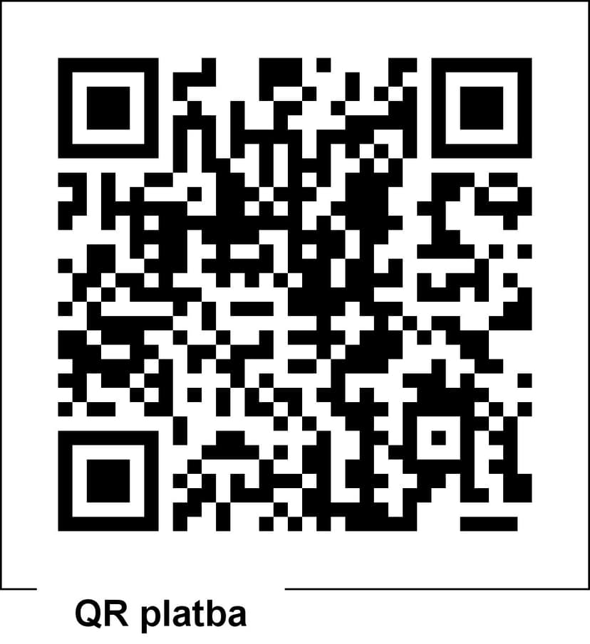 QR kód pro překlad na transparentní účet